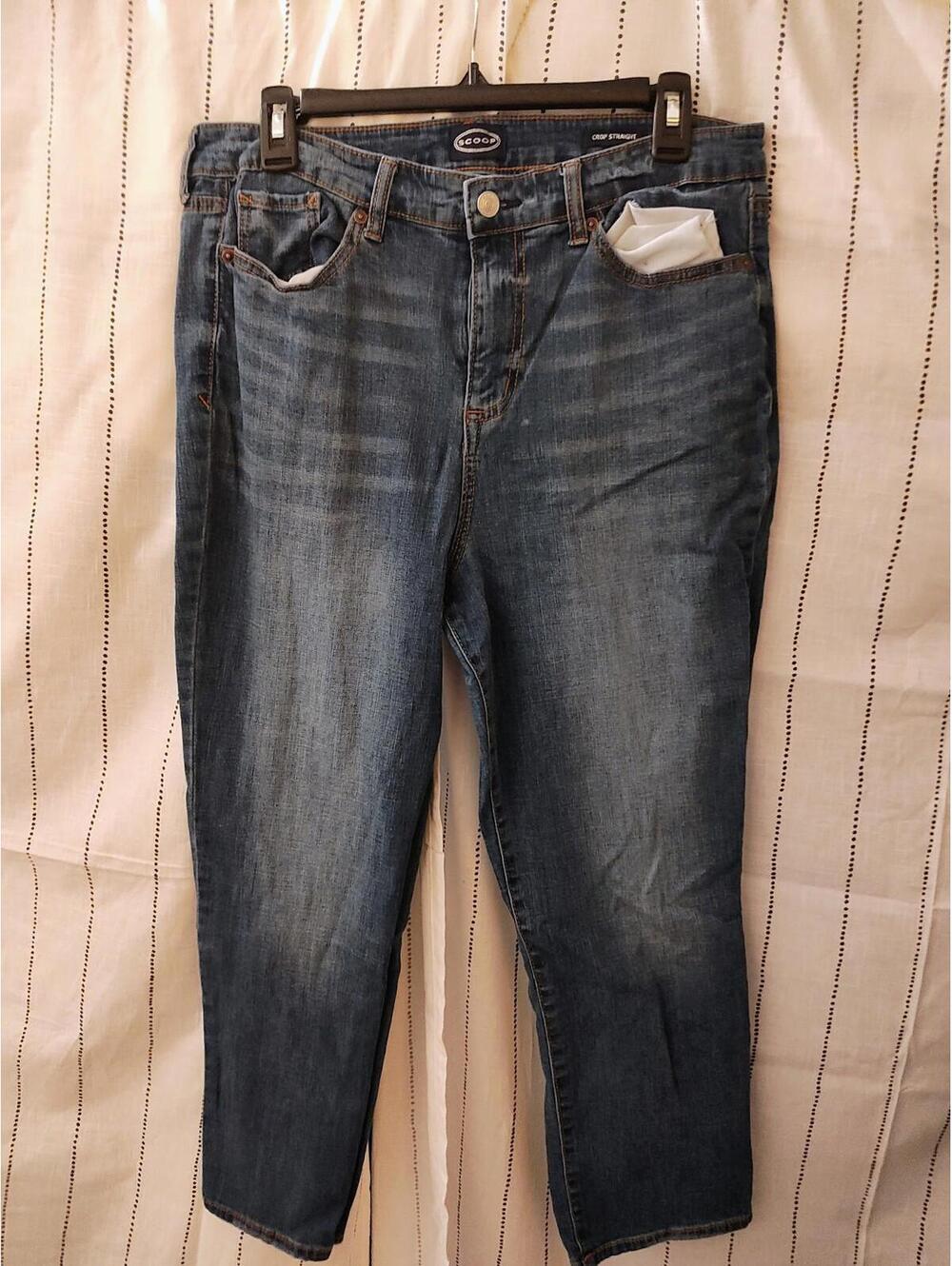 Scoop Brand Jeans - Crop Straight Jeans size 12